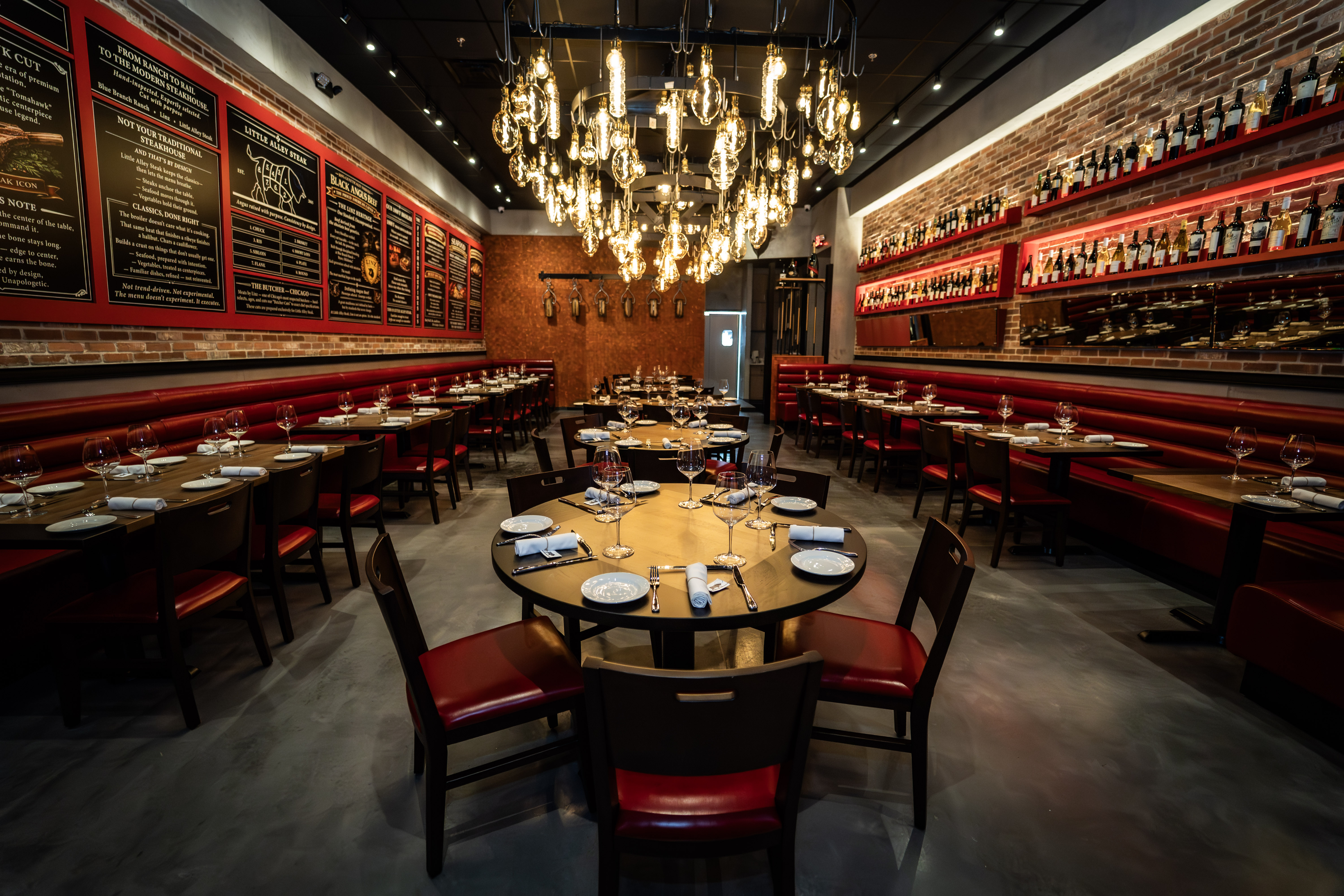 Little Alley Steak Alpharetta interior